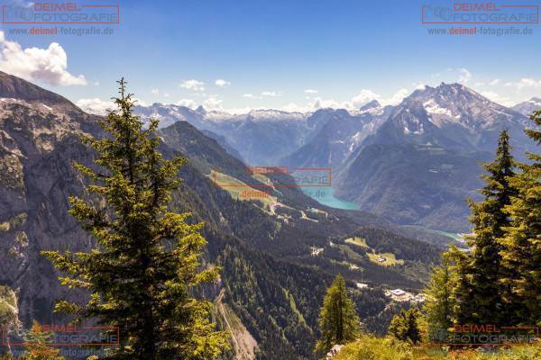 Blick vom Kehlstein auf den Königssee