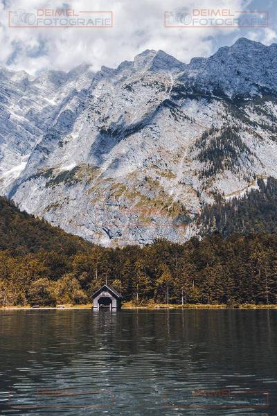 Königssee mit Hütte