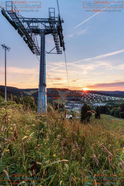 Skiliftkarussell Winterberg im Sommer